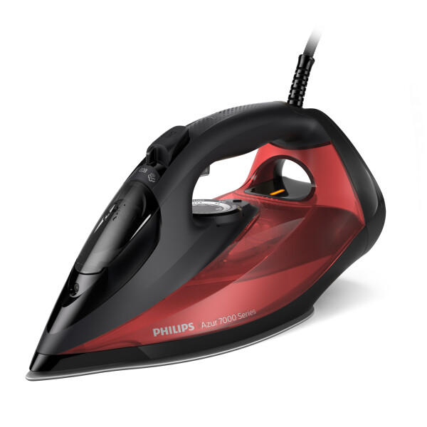 Philips 7000 series DST7022/40 HV-stoomstrijkijzer zwart/rood