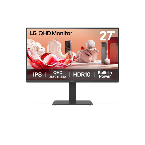 LG 27BA45QB-B computer monitor 68,6 cm (27") 2560 x 1440 Pixels Quad HD LCD Zwart