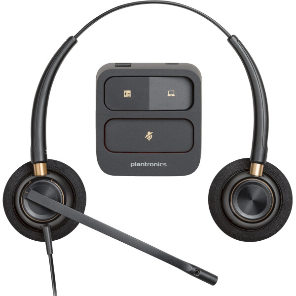 Poly EncorePro 520 Binaural Headset met Quick Disconnect