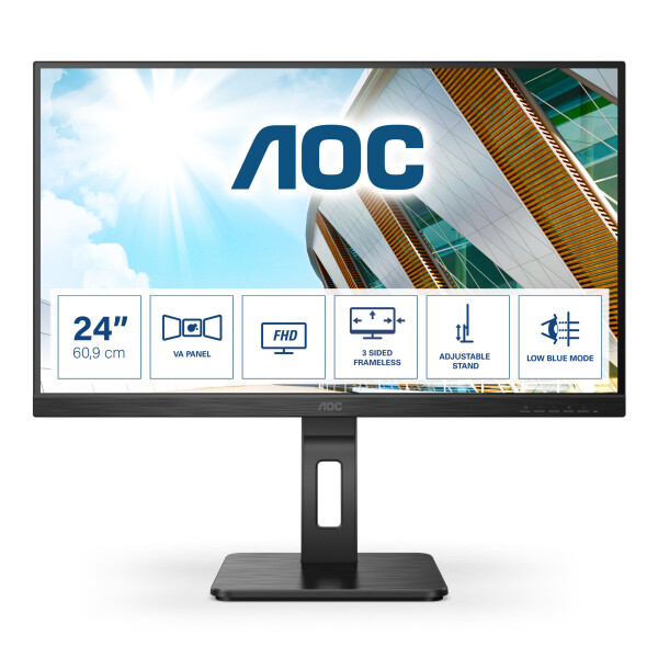 AOC P2 24P2QM LED display 60,5 cm (23.8") 1920 x 1080 Pixels Full HD Zwart