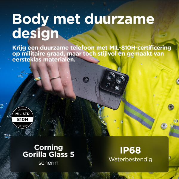 Motorola moto g75 5G 17,2 cm (6.78") Hybride Dual SIM Android 14 USB Type-C 8 GB 256 GB 5000 mAh Grijs