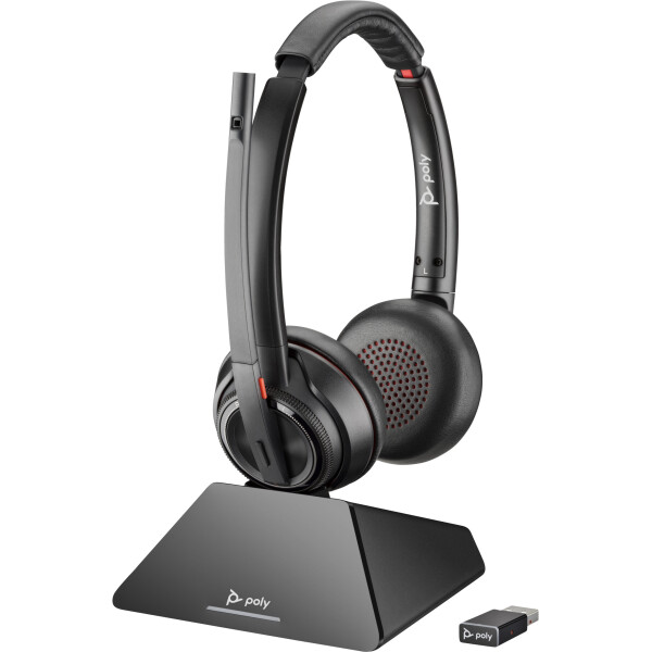 Poly Savi 8220 UC Microsoft Teams Certified DECT 1880-1900 MHz USB-A Headset