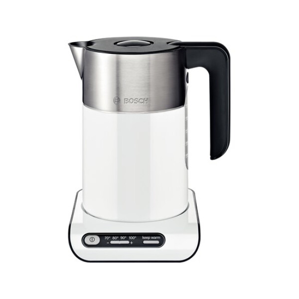 Bosch TWK8611P waterkoker 1,5 l 2400 W Antraciet, Roestvrijstaal, Wit