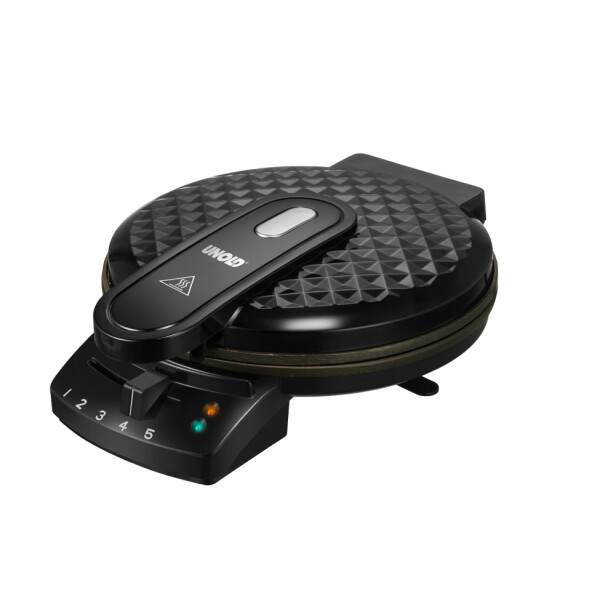 Unold 48235 wafelijzer 1 wafel(s) 1200 W Zwart, Roestvrijstaal