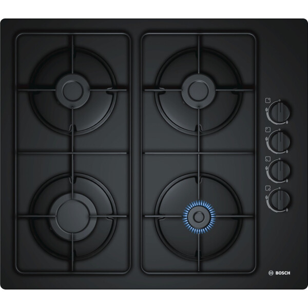 Bosch Serie 2 POP6B6B80 kookplaat Zwart Ingebouwd Gaskookplaat 4 zone(s)
