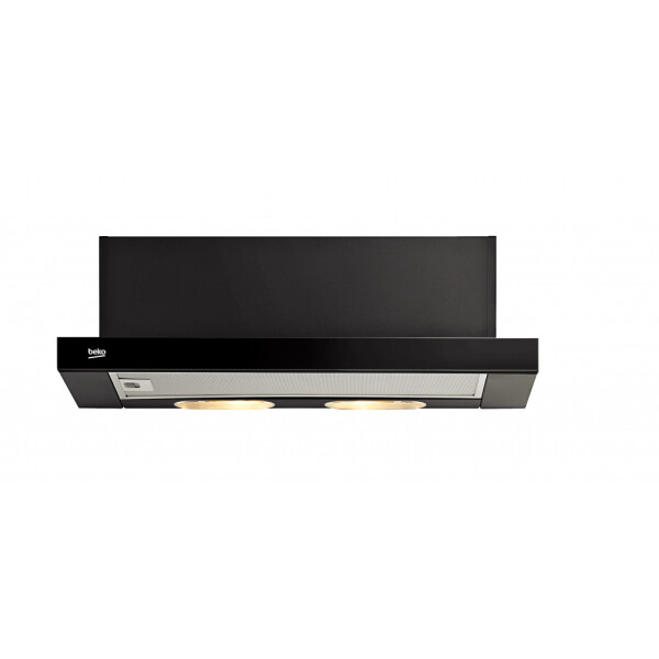 Beko CTB6250B afzuigkap Semi-inbouw (uittrekbaar) Zwart 420 m³/uur