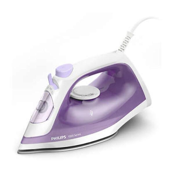 Philips 1000 series DST1020/30 strijkijzer Stoomstrijkijzer Antikleefstrijkzool 1800 W Violet, Wit