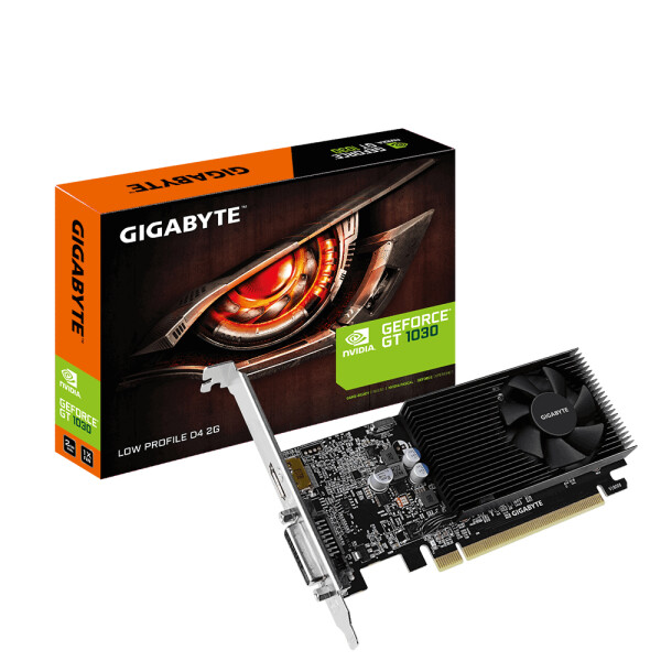 GIGABYTE GV-N1030D4-2GL videokaart NVIDIA GeForce GT 1030 2 GB GDDR4