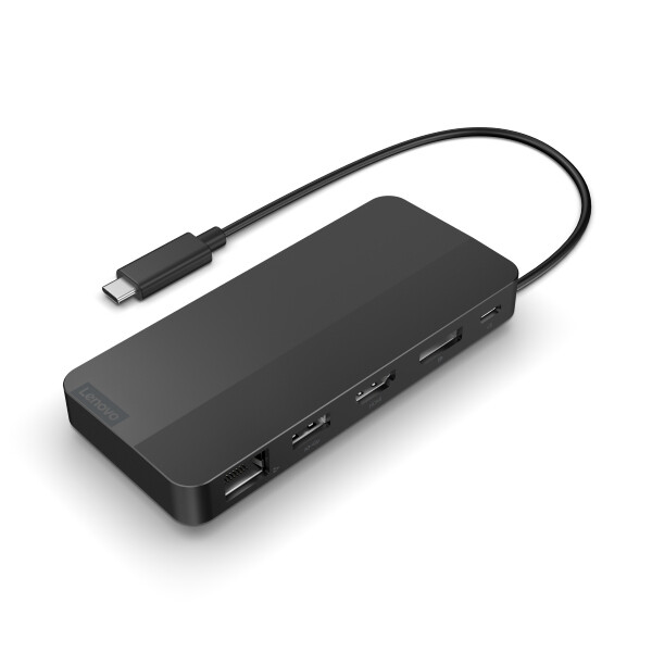 Lenovo 40B90000WW laptop dock & poortreplicator Bedraad USB 3.2 Gen 1 (3.1 Gen 1) Type-C Zwart