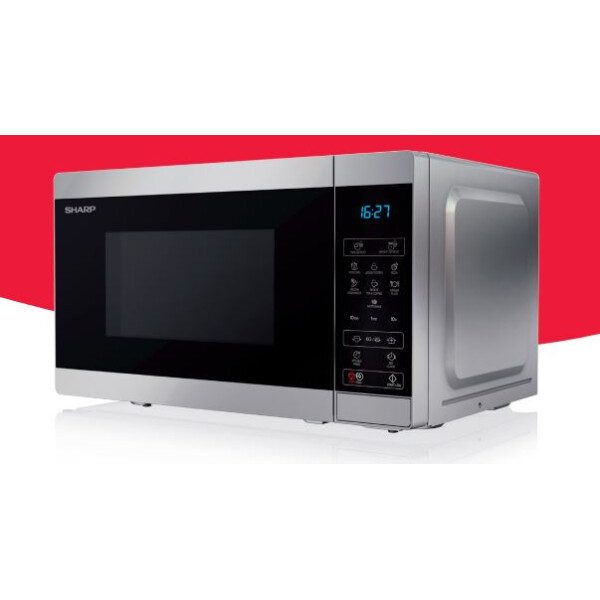 Sharp YC-MS02E-S magnetron Zilver Solo-magnetron Aanrecht 20 l 800 W