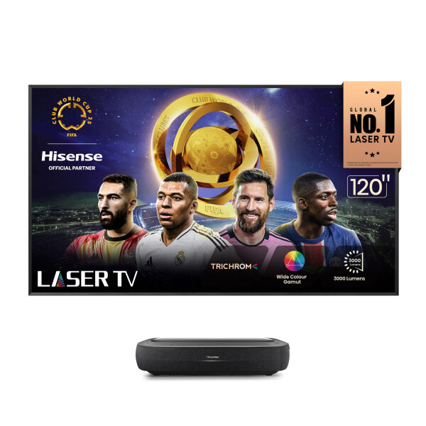 Hisense 120L9HA projection TV Projector met ultrakorte projectieafstand 3000 ANSI lumens DLP UHD 4K (3840x2160) Zwart