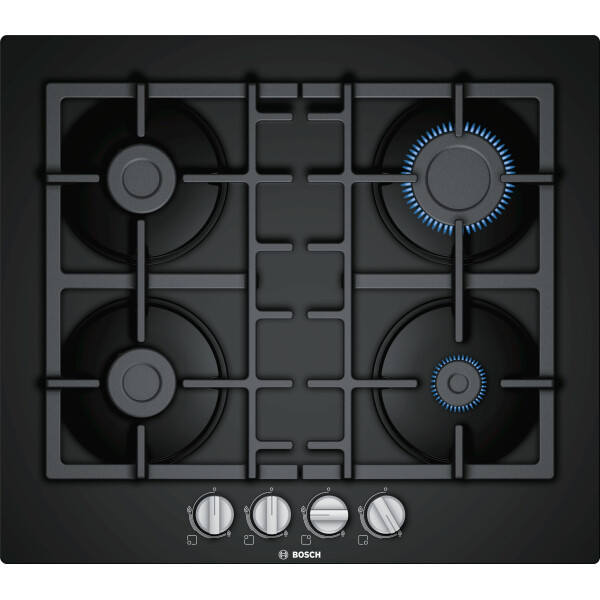 Bosch Serie 4 PNP6B6B90 kookplaat Zwart Ingebouwd 60 cm Gaskookplaat 4 zone(s)