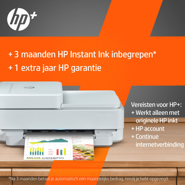 HP ENVY 6420e Draadloos All-in-One Kleur Printer, Instant Ink; Kopieerapparaat, scanner