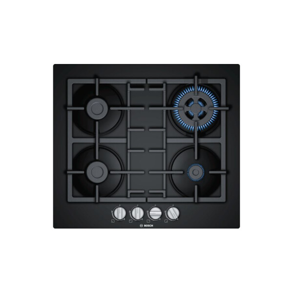 Bosch Serie 4 PNH6B6B90 kookplaat Zwart Ingebouwd 60 cm Gaskookplaat 4 zone(s)