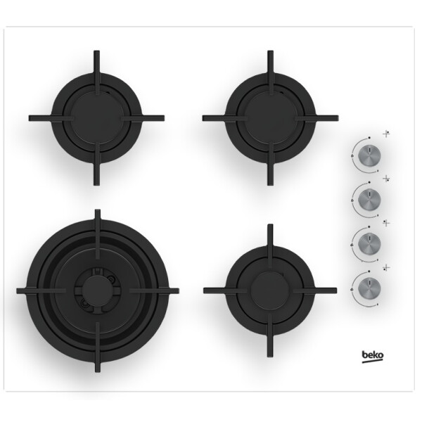 Beko HILW64122SW kookplaat Wit Ingebouwd 60 cm Gaskookplaat 4 zone(s)