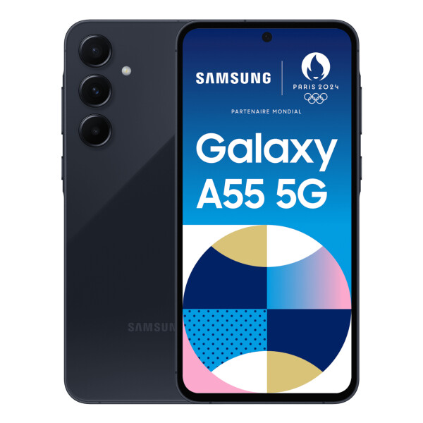 Samsung Galaxy A55 5G 16,8 cm (6.6") Hybride Dual SIM USB Type-C 8 GB 128 GB 5000 mAh Marineblauw