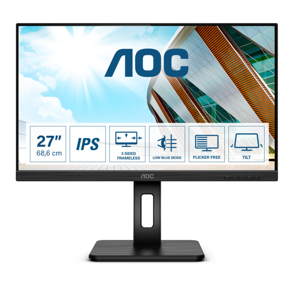 AOC P2 27P2Q LED display 68,6 cm (27") 1920 x 1080 Pixels Full HD Zwart