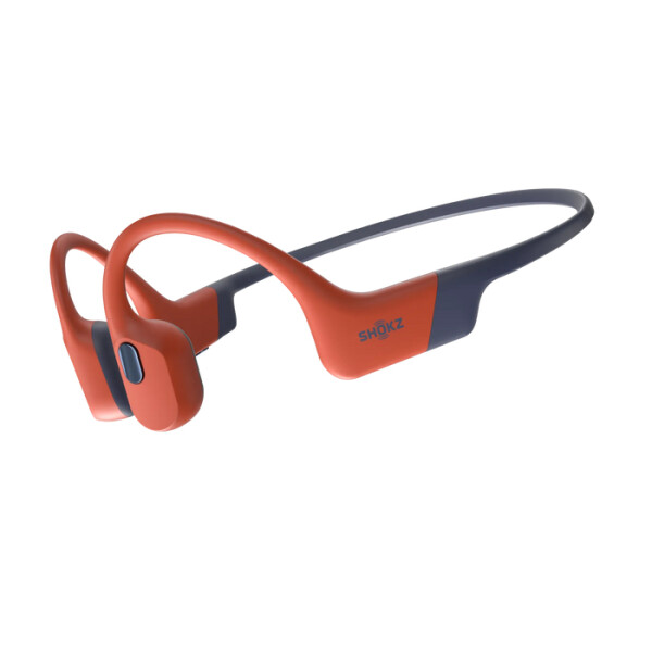 SHOKZ OpenSwim Pro Headset Draadloos Neckband Sporten Bluetooth Zwart, Rood