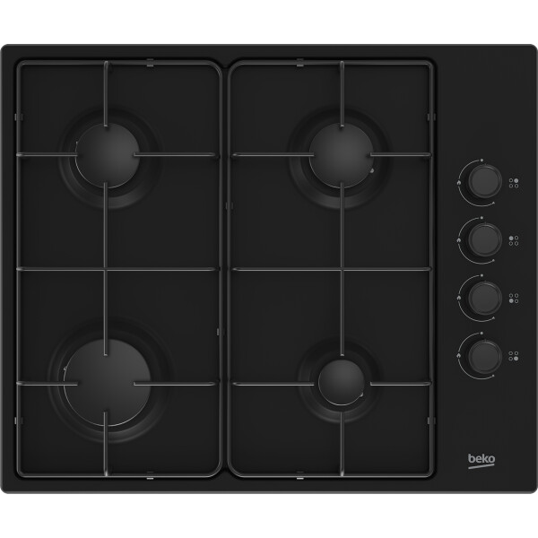 Beko HIBG64120SB kookplaat Zwart Ingebouwd 60 cm Gaskookplaat 4 zone(s)