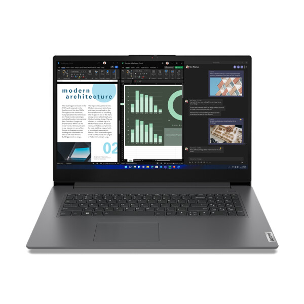Lenovo V17 G4 IRU Intel® Core™ i5 i5-13420H Laptop 43,9 cm (17.3") Full HD 16 GB DDR4-SDRAM 512 GB SSD Wi-Fi 6 (802.11ax) Windows 11 Pro Scandinavisch Grijs
