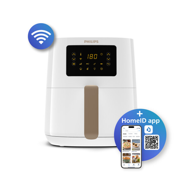 Philips 5000 series HD9255/30 friteuse Enkel 4,1 l Vrijstaand 1400 W Heteluchtfriteuse Wit