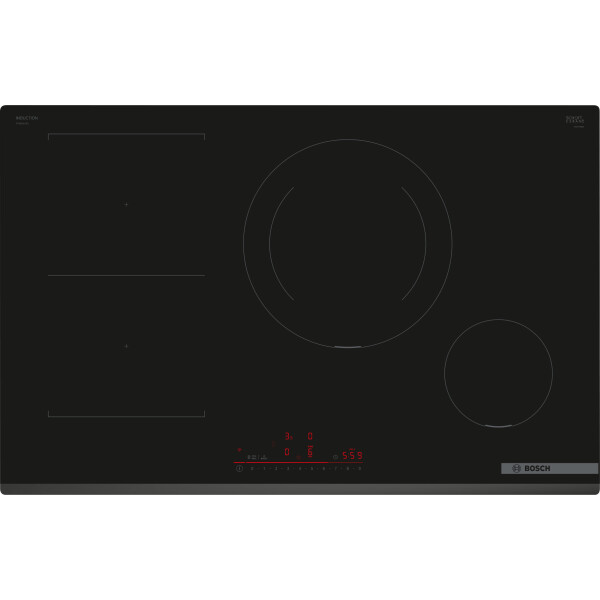 Bosch Serie 6 PVS831HB1E kookplaat Zwart Ingebouwd 80 cm Inductiekookplaat zones 4 zone(s)