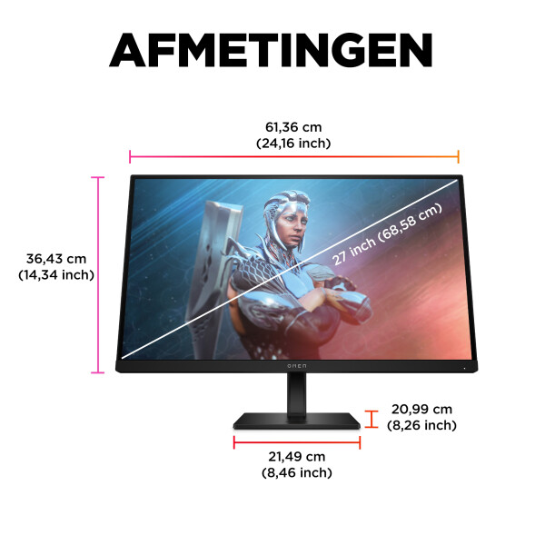 OMEN by HP 27 inch FHD 165 Hz gaming monitor - OMEN 27