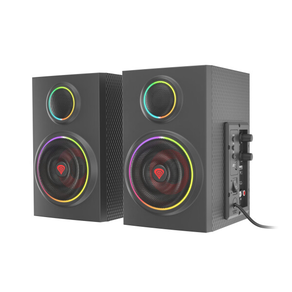 GENESIS Helium 300 BT luidspreker set 24 W PC/Laptop Zwart 2.0 kanalen 2-weg Bluetooth