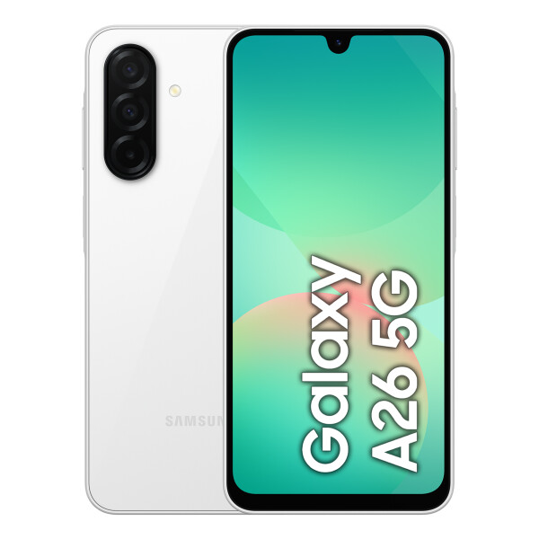 Samsung Galaxy A26 17 cm (6.7") Hybride Dual SIM Android 15 5G USB Type-C 6 GB 128 GB 5000 mAh Wit