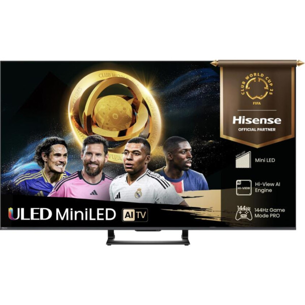 Hisense 75U7Q tv 190,5 cm (75") 4K Ultra HD Smart TV Wifi Zwart 450 cd/m²