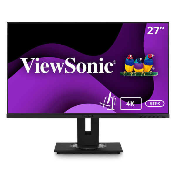 Viewsonic VG Series VG2756-4K computer monitor 68,6 cm (27") 3840 x 2160 Pixels 4K Ultra HD LED Zwart