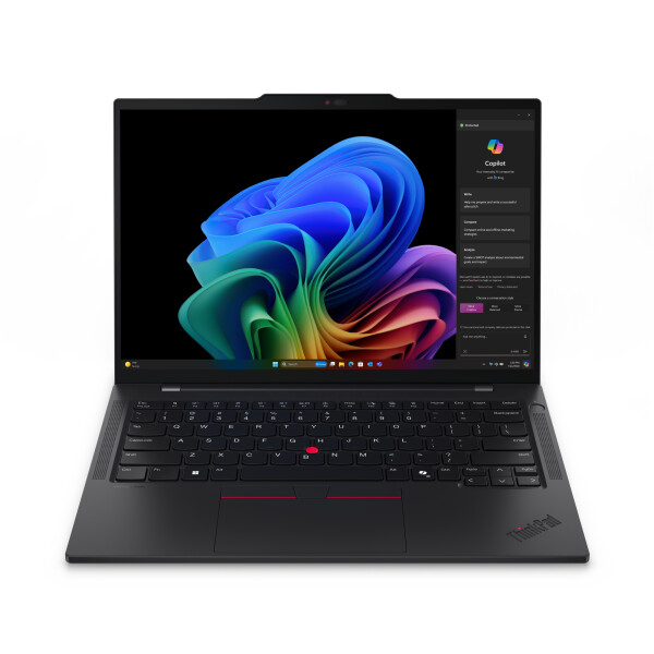 Lenovo ThinkPad T14s Gen 6 (Snapdragon) Copilot+ PC Qualcomm Snapdragon X1E-78-100 Laptop 35,6 cm (14") WUXGA 32 GB LPDDR5x-SDRAM 1 TB SSD Wi-Fi 7 (802.11be) Windows 11 Pro Engels Zwart