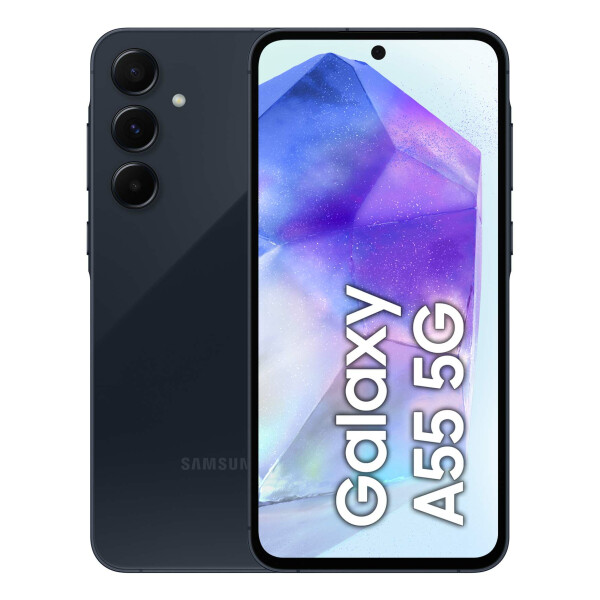 Samsung Galaxy A55 5G 16,8 cm (6.6") Hybride Dual SIM Android 14 USB Type-C 8 GB 128 GB 5000 mAh Marineblauw