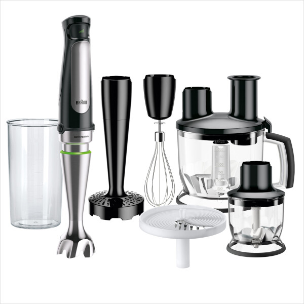 Braun MQ 7087X 1,2 l Staafmixer 1000 W Zwart, Roestvrijstaal